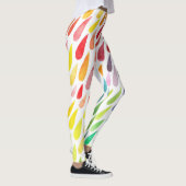 Leggings Jeu d'éclaboussures couleur aquarelle (Droite)