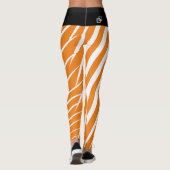 Leggings Jeu d'Orange Zebra (Dos)