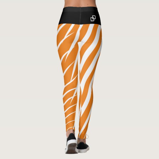 Leggings Jeu d'Orange Zebra (Dos)