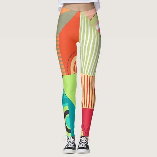 Leggings Jeu d'ornements : Eléments de design Arrière - pla (Devant)