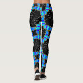 Leggings JImette Design bleu et noir (Dos)