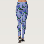 Leggings Jimette Design lilas et vert (Dos)