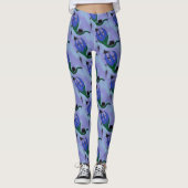 Leggings Jimette Design lilas et vert (Devant)