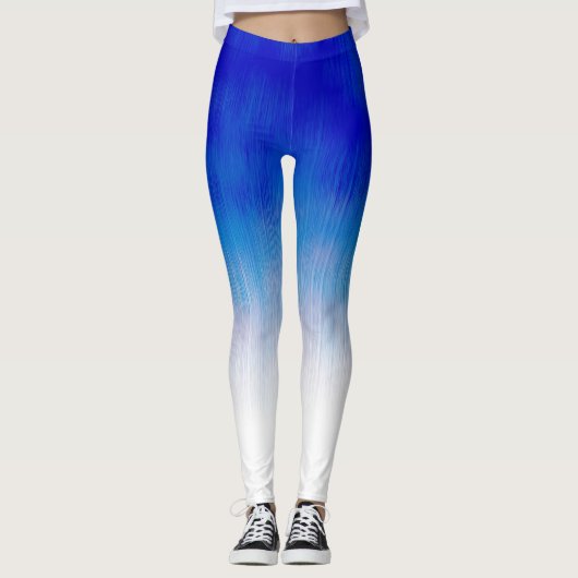 Leggings Jogging Royal Blue Ice Rain Design (Devant)
