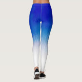 Leggings Jogging Royal Blue Ice Rain Design (Dos)