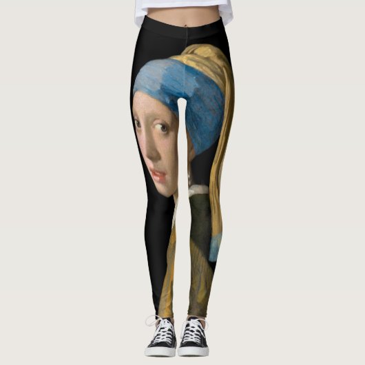 Leggings Johannes Vermeer - Fille avec une oreille perle (Devant)