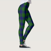 Leggings Johnstone tartan bleu vert plaid (Droite)