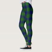 Leggings Johnstone tartan bleu vert plaid (Gauche)