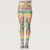 Leggings Joie de Pâques printanière (Devant)