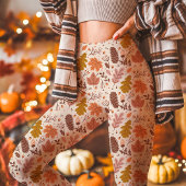 Leggings Joli automne laisse Botanique Automne Motif