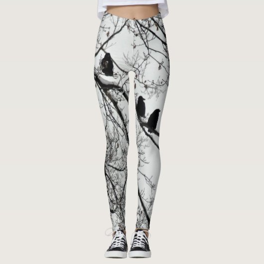 Leggings Joli Blackbirds d'hiver (Devant)