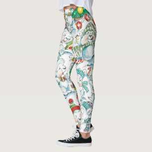 Leggings Joli caricature Noël Polaire Ours Penguin Party