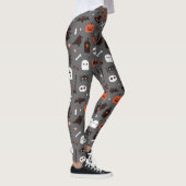 Leggings Joli Citrouille Halloween sorcier félin Fantôme (Droite)