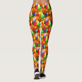 Leggings Joli coloré abstrait continu triangles motifs (Dos)