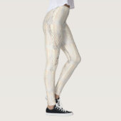 Leggings Joli cuivre chick rose or ananas marbre (Droite)