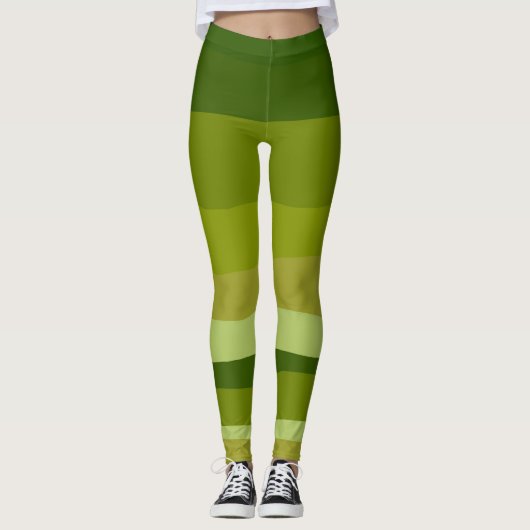 Leggings Joli désert vert Cool coloré (Devant)
