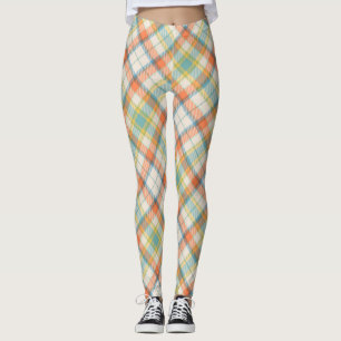 Leggings Joli design Plaid Automne