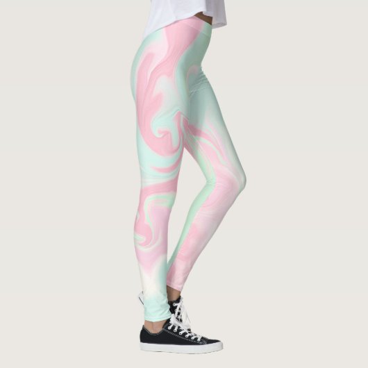 Leggings Joli Design Vert Monnaie Rose Pink (Droite)