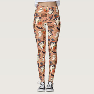 Leggings Joli fantôme de Halloween de style Kawaii