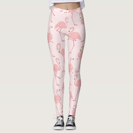 Leggings Joli Flamant rose rose (Devant)