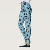 Joli Fun Noir sur Empreinte de patte bleu