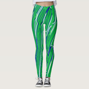 Leggings Joli motif abstrait vert "Ratti_Creative_Arts"