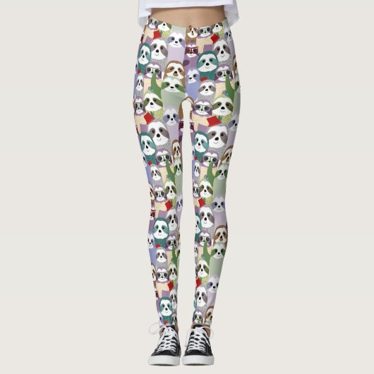 Leggings Joli Motif de fentes (Devant)