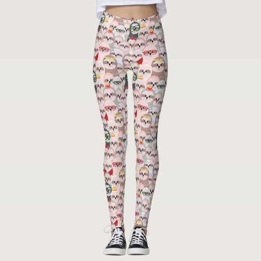 Leggings Joli Motif de fentes (Devant)