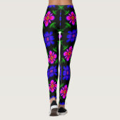 Leggings Joli Motif de fleurs roses (Dos)