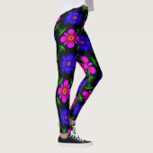 Leggings Joli Motif de fleurs roses (Droite)
