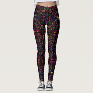 Leggings Joli motif floral coloré
