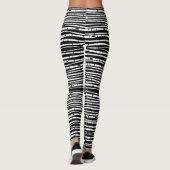 Leggings Joli motif noir blanc (Dos)