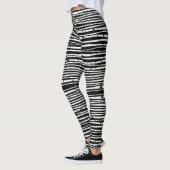 Leggings Joli motif noir blanc (Gauche)