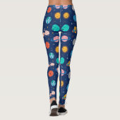 Leggings Joli Motif Planète Souriante (Dos)
