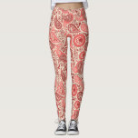 Leggings Joli Motif rose pâle Orné<br><div class="desc">Joli motif paisley élégant dans les tons roses.</div>