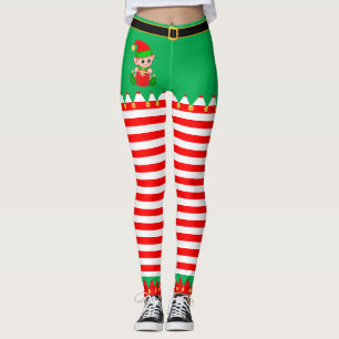 Leggings Joli Noël Elf & Gold Jingle Bells