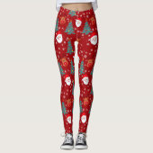 Leggings Joli Noël Père Noël Reindeer | Fêtes de Noël (Devant)