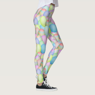 Leggings Joli Oeufs De Pâques De Couleur Pastel