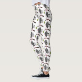 Leggings Joli opossum accroché à la branche dessin animé (Gauche)