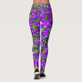 Leggings Joli Panzées violettes avec vert (Dos)