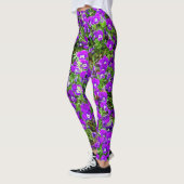 Leggings Joli Panzées violettes avec vert (Gauche)