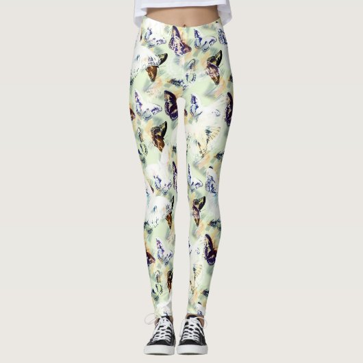 Leggings Joli papillon élégant (Devant)