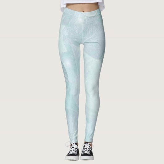 Leggings Joli Pastel Sous Les Coques Bleues De La Mer (Devant)