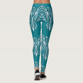 Leggings Joli Phoenix bleu glacé à l'aspect métallique sur  (Dos)