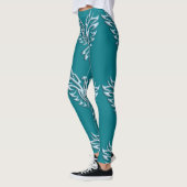 Leggings Joli Phoenix bleu glacé à l'aspect métallique sur  (Gauche)