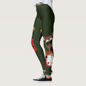 Leggings Joli renne de Noël (Gauche)