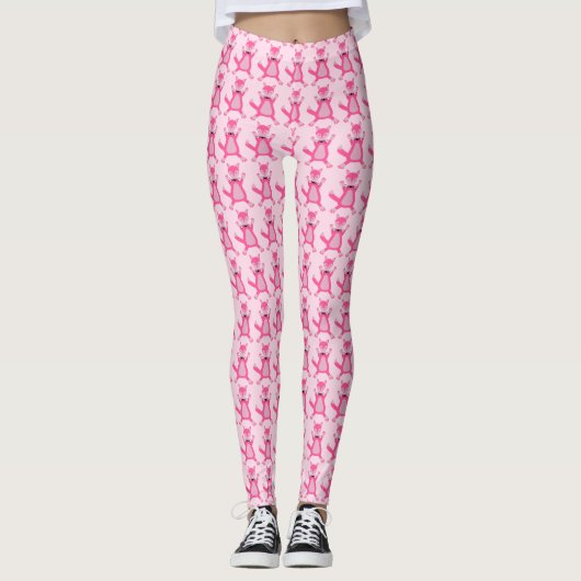 Leggings Joli rose bébé fille Fox Patterned (Devant)