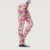 Leggings Joli Rose rose Chic Aquarelle Pierre Floral (Droite)