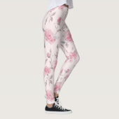 Leggings Joli rose rose florale (Droite)