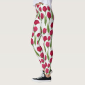 Leggings Joli Roses botaniques rose rouge (Gauche)